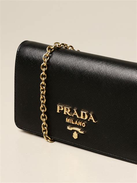 borsa prada nera tracolla